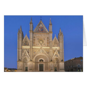 Cartão Itália, Úmbria, Orvieto, Catedral de Orvieto