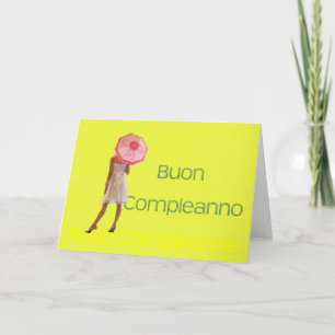 Cartão Italian Happy Birthday
