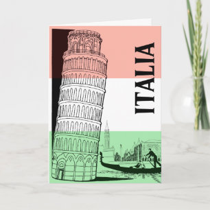 Cartão Italian Landmark Greeting Card - Personalized