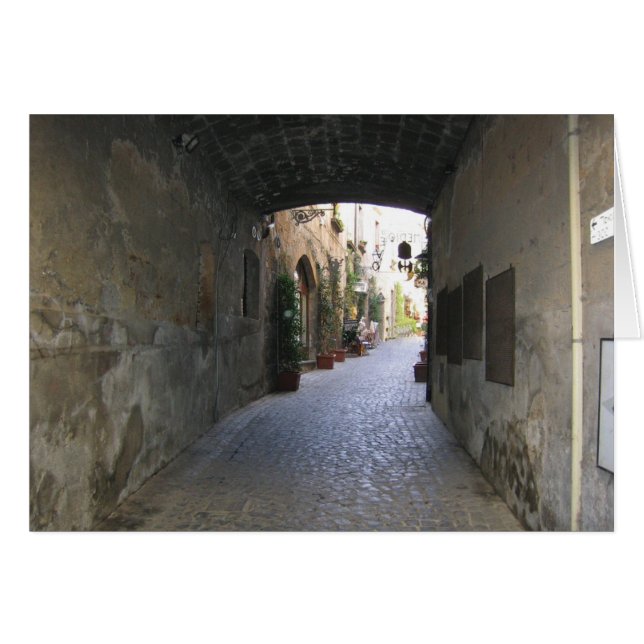 Cartão italiano do mercado (Frente Horizontal)