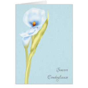 Cartão Italiano sincero de Condoglianze indicado