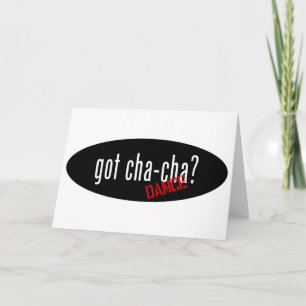 Cartão Itens de dança Cha-Cha - peguei cha-cha