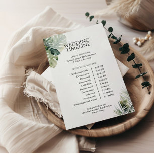 Cartão Itinerário Tropical, casamento de destino