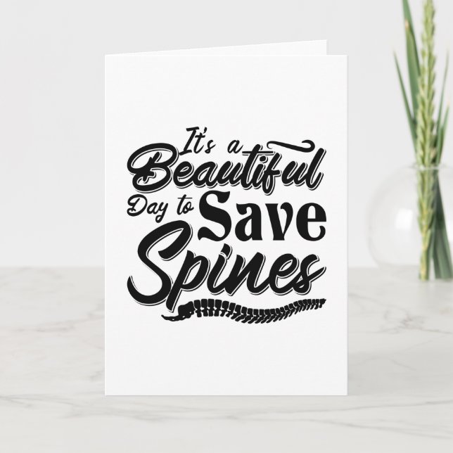 Cartão It's A Beautiful Day Chiropractic Chiropractor (Frente)