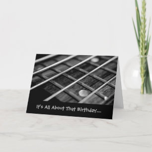Cartão It's all about that birthday...I mean... bass card