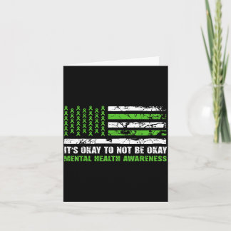 Cartão Its to not be mental health awareness american fla