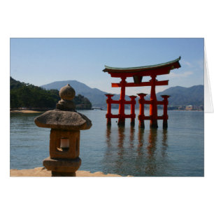 Cartão Itsukushima torii