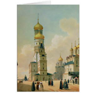 Cartão Ivan a grande torre de Bell na Moscovo