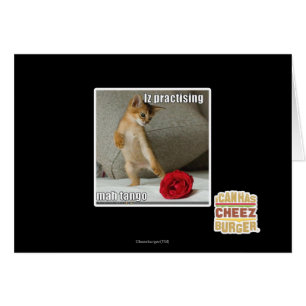 Cartão Iz que pratica o tango do mah