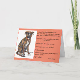 Cartão Izzy e Mary Oliver adoram poema