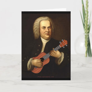 Cartão J.S. Bach on Uke