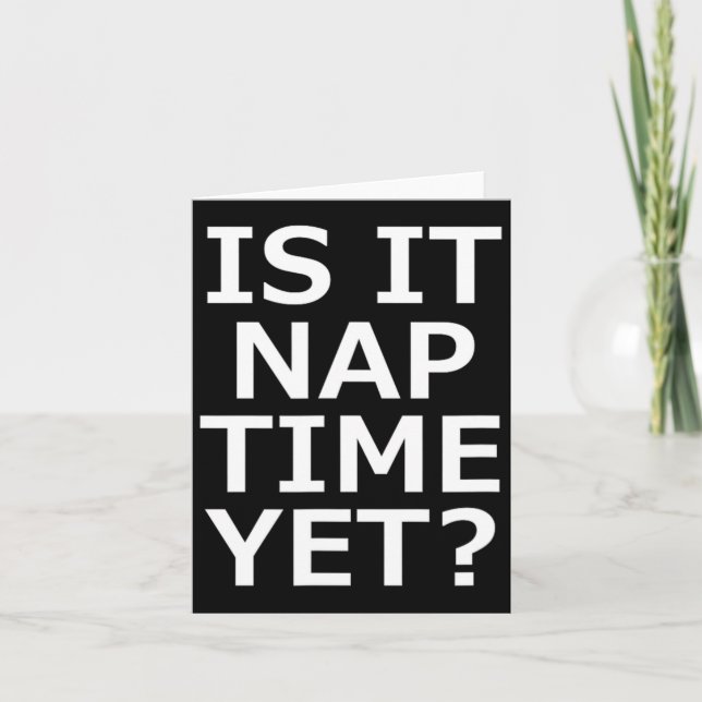 Cartão Já É Hora De Dormir? (Frente)