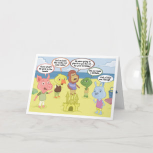 Cartão Jabloo Beach Birthday Card