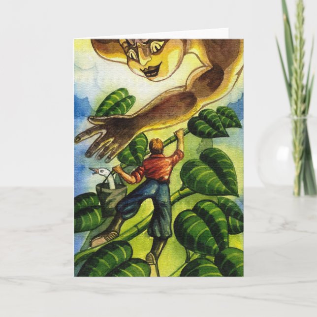 Cartão Jack e o Beanstalk (Frente)