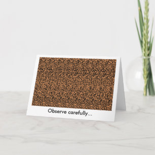 Cartão Jack-o'-Lantern Stereogram