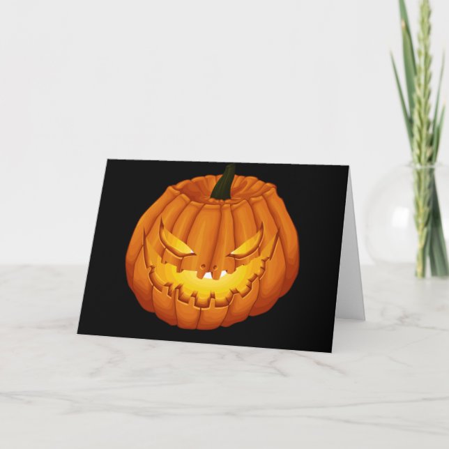 Cartão jack o lanterno halloween (Frente)