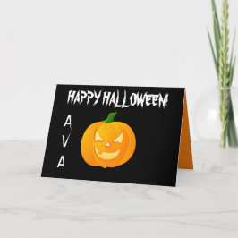 CARTÃO JACK O'LANTERN CLIENTE ESCURO HELLOWEEN