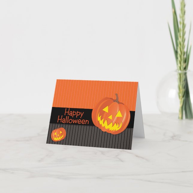 Cartão Jack O'Lanterns! (Frente)