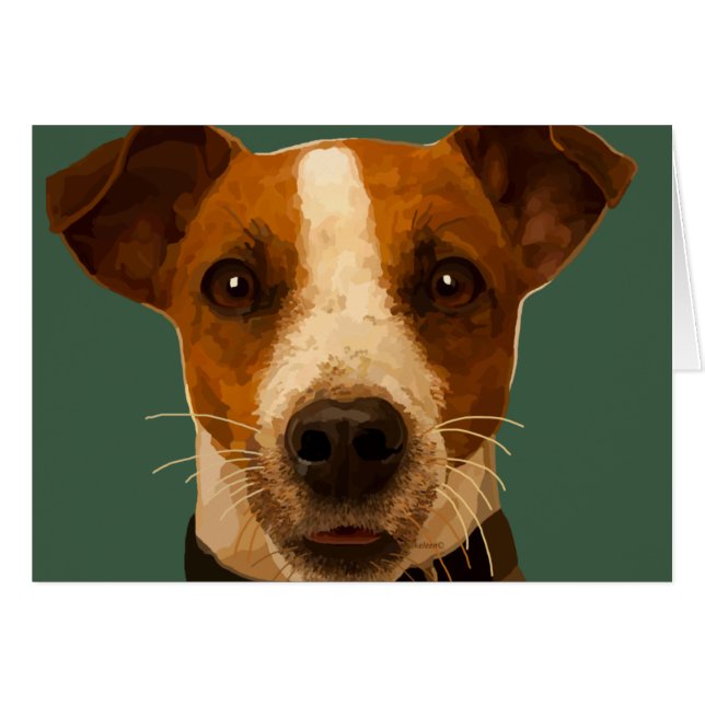 Cartão Jack Russel Cosby Card (Frente horizontal)
