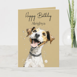 Cartão Jack Russell Personalizado