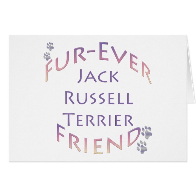 Cartão Jack Russell Terrier Fuservidor (Frente Horizontal)