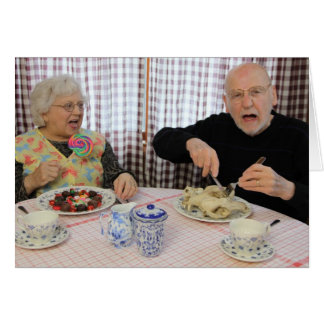 Cartão "Jack Sprat não podia comer gordura...