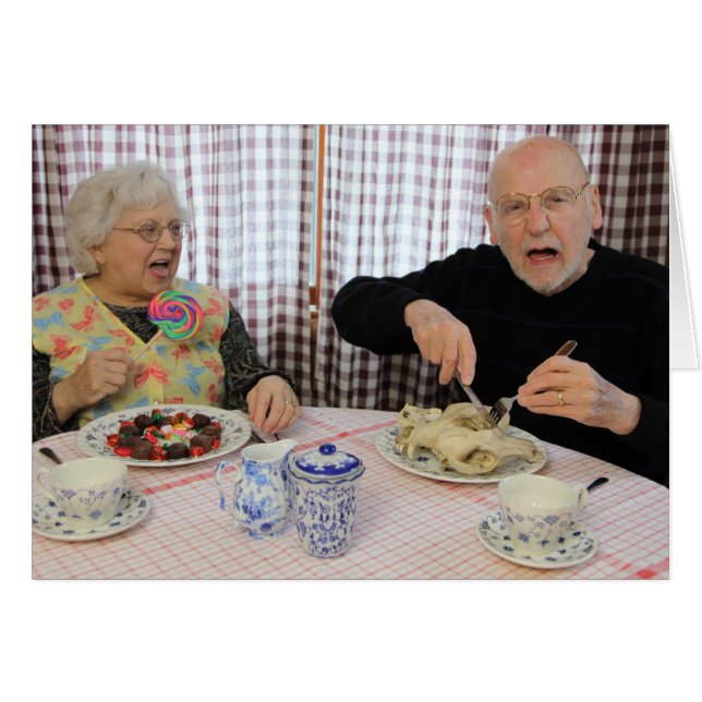 Cartão "Jack Sprat não podia comer gordura... (Frente Horizontal)