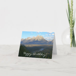 Cartão Jackson Hole Mounties Feliz Aniversário