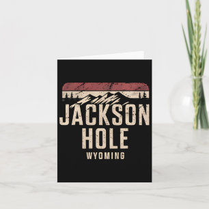 Cartão Jackson Hole Wyoming Mountain Hiking Souvenir Gift