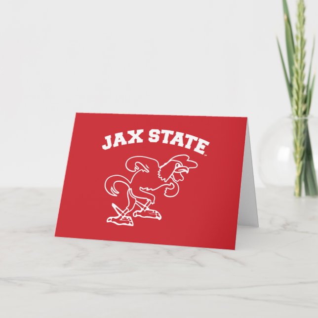 Cartão Jacksonville State University JAX State Gamecocks (Frente)
