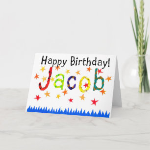 Cartão 'Jacob' Birthday Card