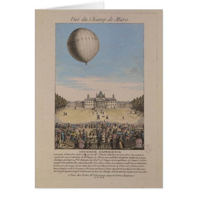 Cartão Jacques Alexandre Cesar Charles (Frente)