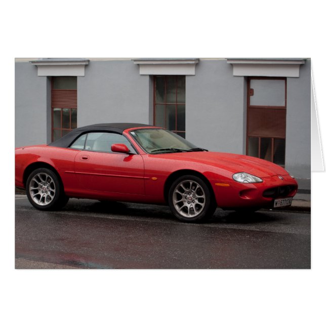 Cartão Jaguar XK8 Cabriolet (Frente Horizontal)