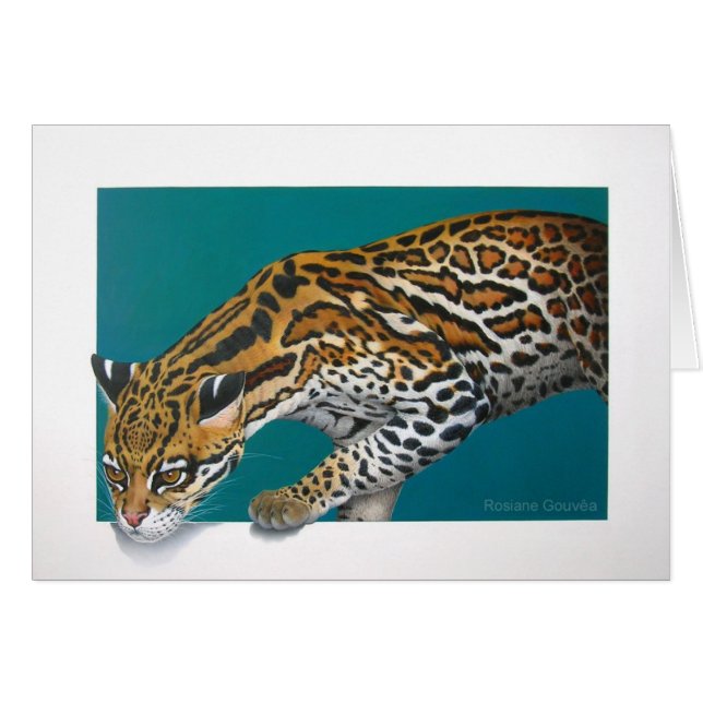 Cartão Jaguatirica (Frente Horizontal)