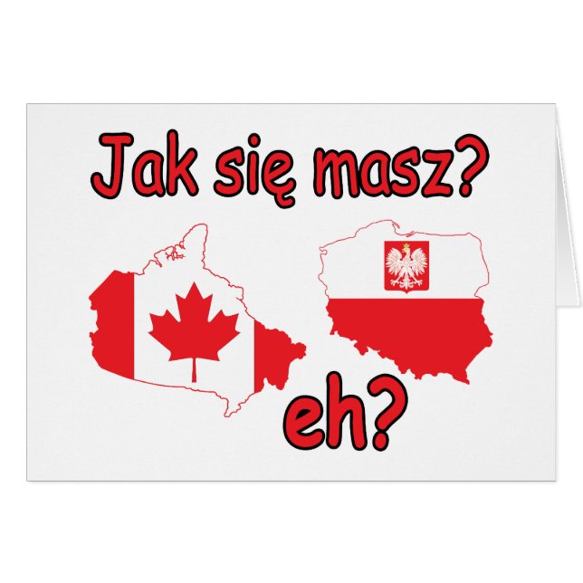 Cartão Jak Sie Masz? (Frente Horizontal)