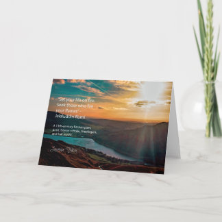 Cartão Jalaluddin Rumi - siga seu passiion