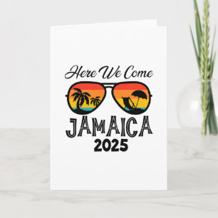 Cartão Jamaica 2025 Aqui Vamos Nós Família Correspondente