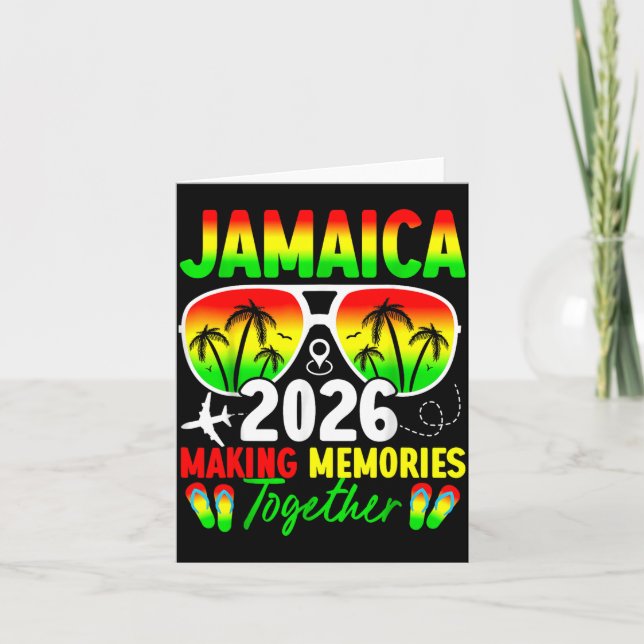 Cartão Jamaica Family Reunion 2026 Making Memories Vacati (Frente)