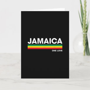 Cartão Jamaica Retro Reggae Cor Rs Férias Jamaicano Tão