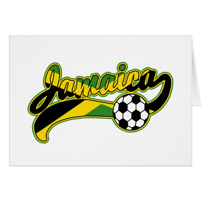 Cartão Jamaica Soccer (Frente Horizontal)