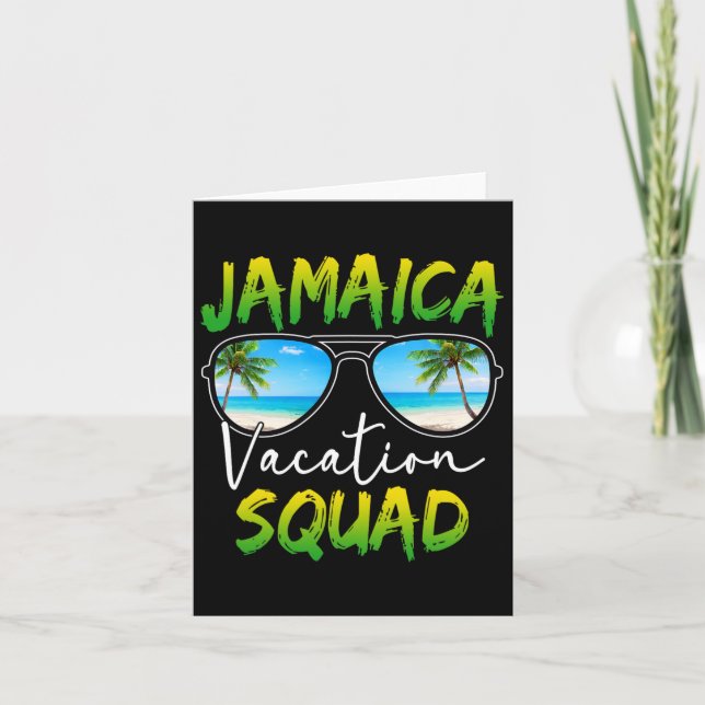 Cartão Jamaica Vacation Squad 2025 Matching Group Family (Frente)