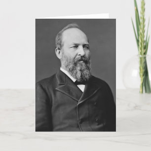 Cartão James Garfield 20th President