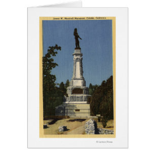 Cartão James W. Marshall Monument View # 2
