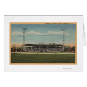 Cartão Jamestown, NY - Estádio Municipal de Baseball