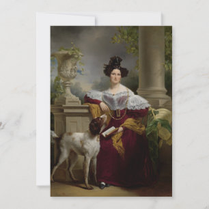 Cartão Jan Adam Kruseman - Retrato De Alida Christina