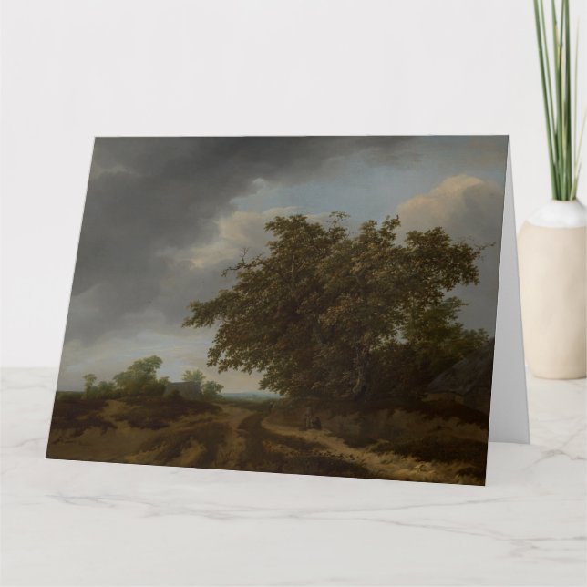 Cartão Jan Vermeer, Paisagem na Borda das Dunas (Frente)