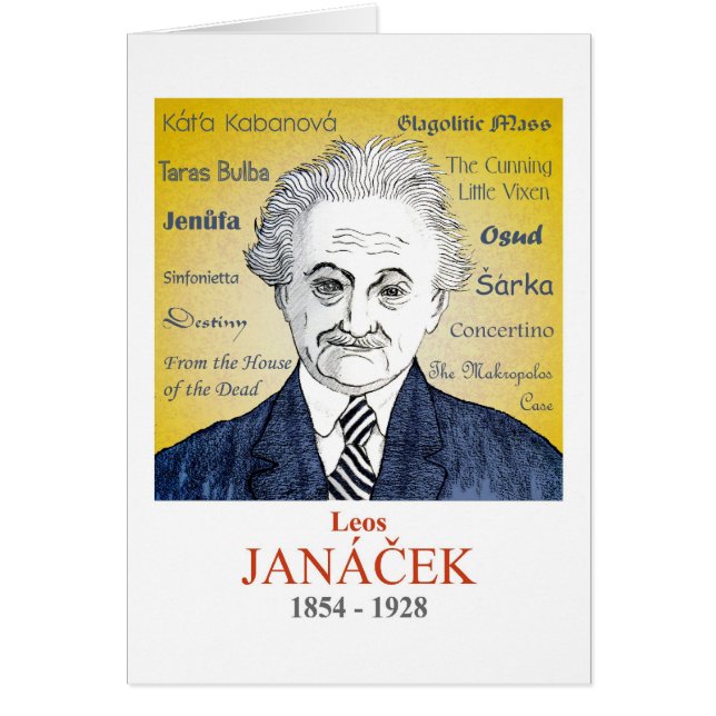 Cartão Janacek (Frente)
