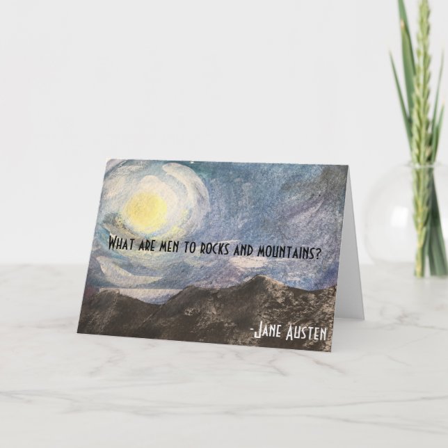 Cartão Jane Austen (Frente)