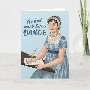 Cartão Jane Austen Você Teve Um Aniversário Muito Melhor