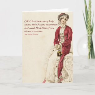 Cartão Jane Austen's Emma Quote Christmas Card